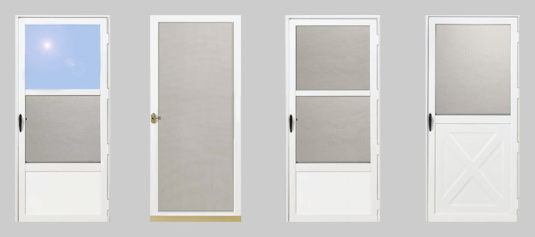 storm doors with screens for back doors